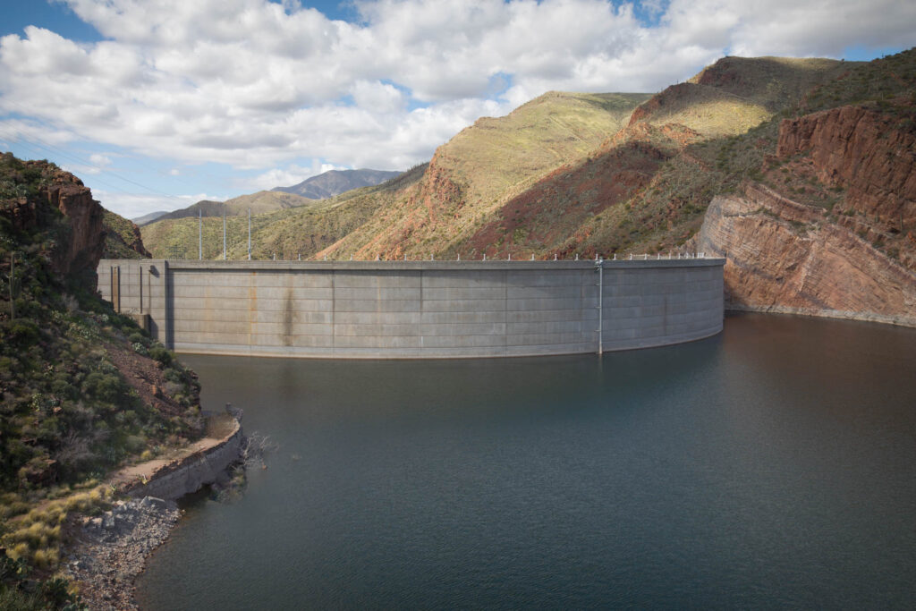 Upstream of the Dam, Roosevelt Lake